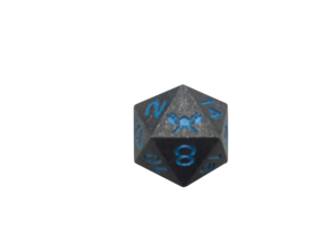 SkullSplitter Metal D20 Single Die