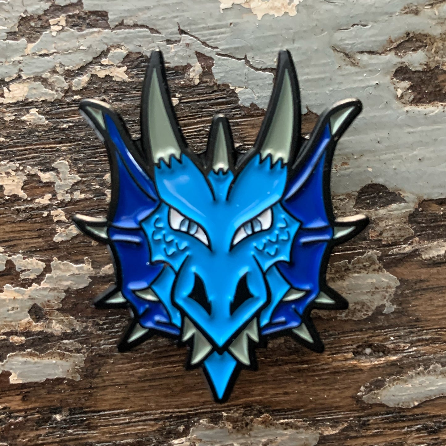 Pin - Dragon Head – Blue Enamel Pin