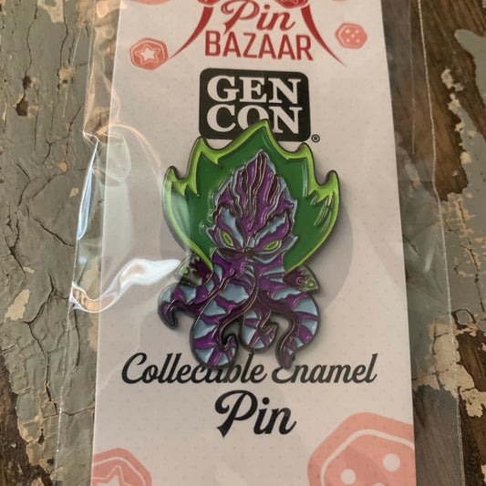 Pin - Space Squid – GenCon Pin Bazaar Color