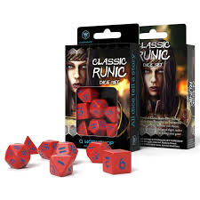 QWorkshop Red Dice w/ Blue numbers QWOSCLR2A