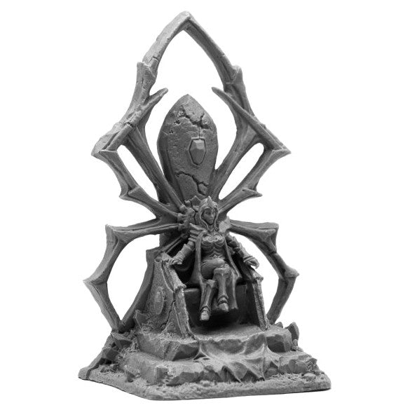 Reaper 44090 Bones BK: Dark Elf Queen on Throne