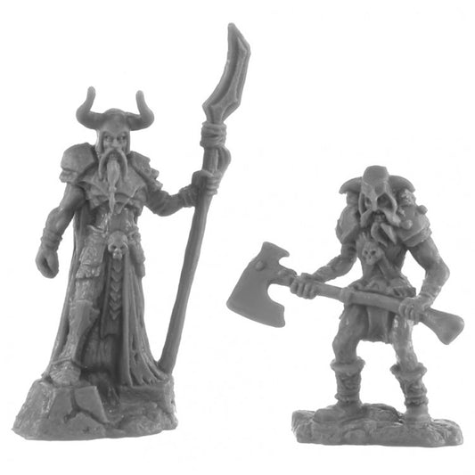 Reaper 44143 Bones BK: Rune Wight Thane and Jarl (2)