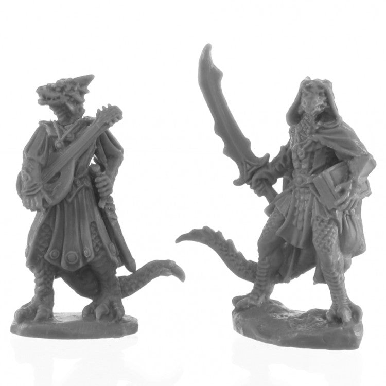 Reaper 44145 Bones BK: Dragonfolk Bard and Thief