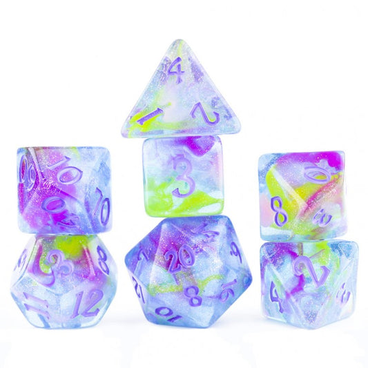 Sirius Dice SDZ000903 Watercolors Dice w/ Purple Numbers