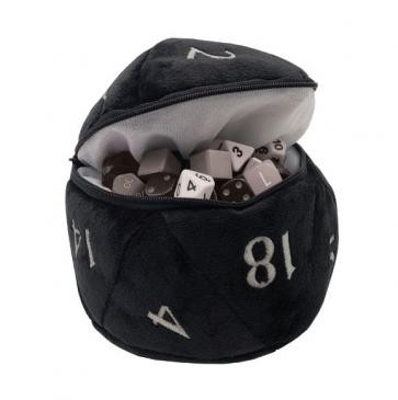 Ultra Pro Plush D20 Dice Bag Black