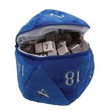 Ultra Pro Plush D20 Dice Bag Blue