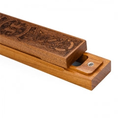 Carved Wooden Dice Box