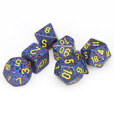 CHX25366 Speckled Twilight Standard set of 7 dice.