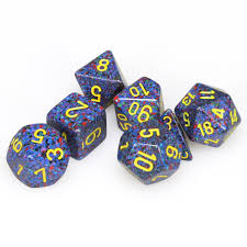 CHX25366 Speckled Twilight Standard set of 7 dice.