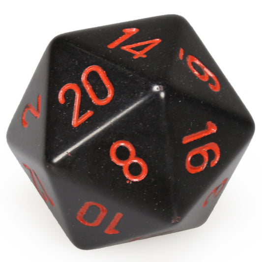 CHXXQ2018 D20 34mm Black w/ Red numbers