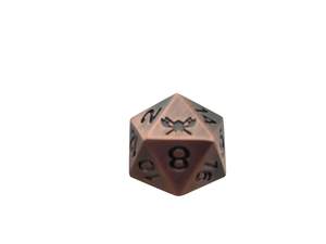 SkullSplitter Metal D20 Single Die