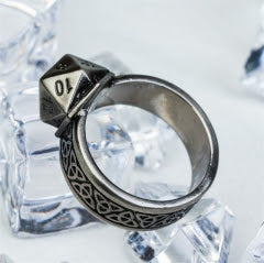 TwoFaad - d20 Ring Silver One Size