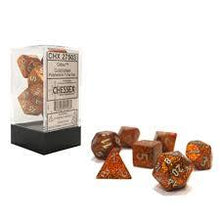 CHX27503 Glitter Gold dice w/ Silver numbers