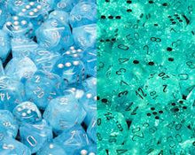 CHX27566 Luminary Sky dice w/ Silver numbers