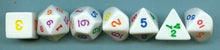 Koplow KPL16790 7-Set Opaque White/Rainbow Pips