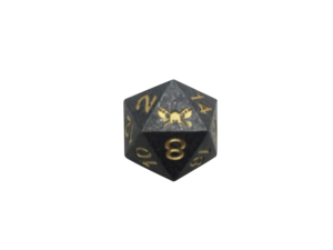 SkullSplitter Metal D20 Single Die