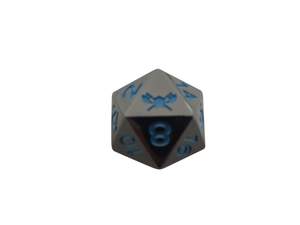 SkullSplitter Metal D20 Single Die