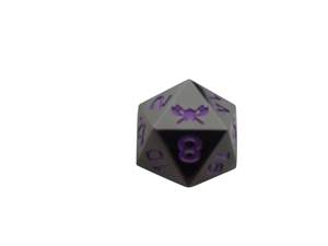 SkullSplitter Metal D20 Single Die