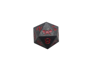 SkullSplitter Metal D20 Single Die